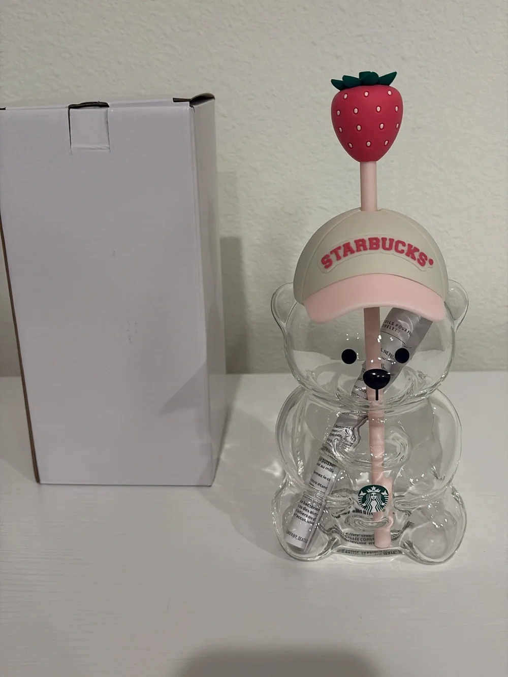 Authentic Starbucks Pink Strawberry Bearista Cup Summer 2026 Drop
